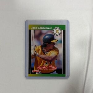 Russ Jose Canseco 40/40 Club Baseball Card